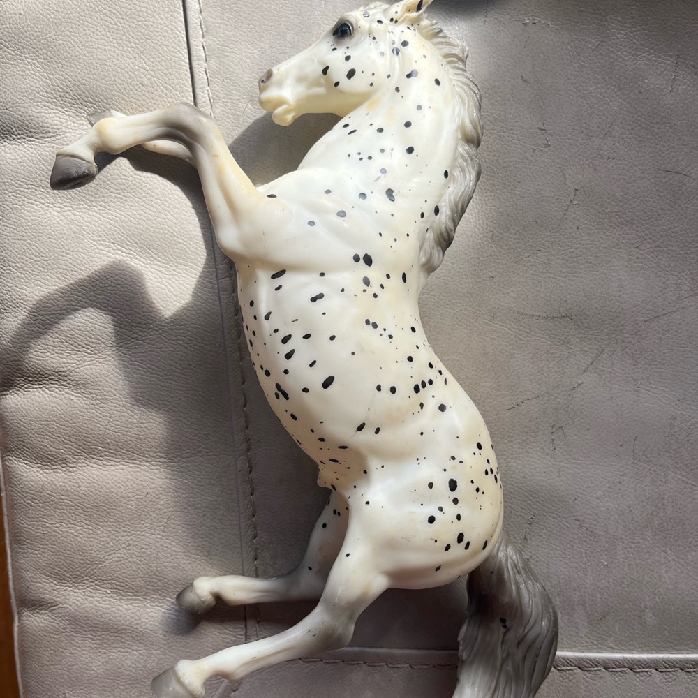 Breyer Dappled White and Gray Horse Sculpture